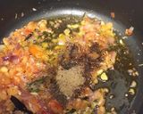 A picture of step 5 of Egg Drop/Poached Egg Curry.