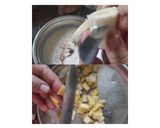 A picture of step 1 of Banana Peel Stir fry And Dessert Raita.
