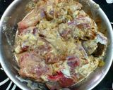A picture of step 1 of Chicken Barra.