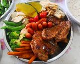 รูปขั้นตอนการทำที่ 9 ของ สเต็กถาด ซอสBBQ