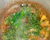 A picture of step 5 of Palak (Spinach) Gosht.