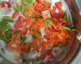 A picture of step 3 of Veggie Chaat Canapès.