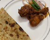 A picture of step 12 of Chicken Tandoori Masala with Paratha.