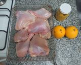 Foto del paso 1 de la receta: Pollo a la mostaza y naranja