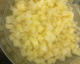 A picture of step 1 of Spanish omelette using Air Fryer.