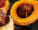 Une image de l'étape 4 de Butternut rôtie au Miel, Fromage et Châtaigne.