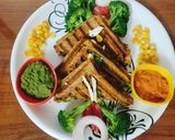 एग्जॉटिक व्हेजिटेबल सॅंडविच (Exotic Vegetable Sandwich Recipe In Marathi) रेसिपी स्टेप 5 फोटो 