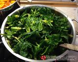 A picture of step 2 of Vegan Spanakopita.
