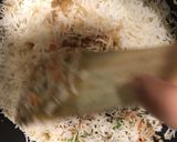 A picture of step 6 of Fried rice-a chinese dish served with manchurian.