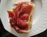 Foto del paso 6 de la receta: Hamburguesa de cerdo y vacuno con jamón y queso