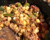 Une image de l'étape 3 de Mijoté light de pois chiches, poivrons et thon.