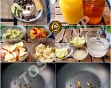 A picture of step 1 of Spanish Virgin Fruit Sangria Mocktail Non Alcoholic.