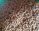 A picture of step 1 of Tofu(Awara and sauce).