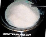 A picture of step 1 of Coconut Laddo.