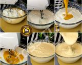 A picture of step 2 of No Bake Eggless No Gelatin No Agar agar Three Layer Mango Cheesecake.