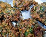 A picture of step 3 of Palak (Spinach)Pakoda.