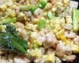 Foto langkah ke 3 dari resep Tumis jagung, udang, tempe, Pete cabe hijau.