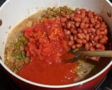 A picture of step 4 of Cooking Light's Chili Mac.