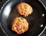 A picture of step 7 of Spicy gluten free beetroot and chickpea burgers.