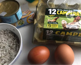 Foto del paso 1 de la receta: Revuelto de huevos con atún en conserva