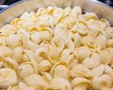 A picture of step 6 of Tortellini with Bratwurst.