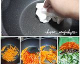 Foto langkah ke 6 dari resep Japchae 잡채 (Korean Stir Fried Glass Noodles with Beef and Vegetables).