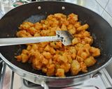 A picture of step 2 of Farali suki bhaji.