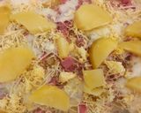 Foto del paso 4 de la receta Patatas con Bacon y Jamón York gratinado con Bechamel