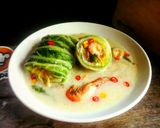Foto langkah ke 5 dari resep Lodeh sawi gulung.