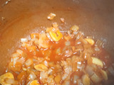 Pavo guisado con berenjenas al estilo sefardí