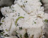 A picture of step 4 of NAMKEEN MODAK...