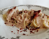 Foto del paso 8 de la receta: Spaghetti con foie gras y crujiente de jamón