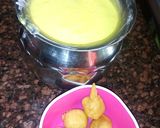 A picture of step 2 of Pakoda kadhi special.