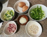 Foto del paso 1 de la receta: Tortilla de puerro con jamón york