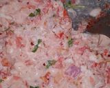 A picture of step 2 of Malai sandwich.