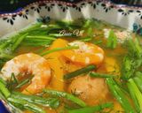Hình bước làm 3 của món Canh bí đỏ nấu tôm nõn