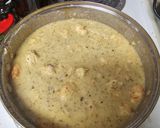 A picture of step 2 of Lemoney shrimp.
