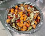Une image de l'étape 14 de Salade de quinoa au melon, concombre, tomates et oignon rouge.