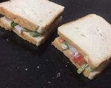 A picture of step 4 of Veg mayonnaise sandwich.