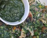A picture of step 4 of Afang Soup 🍲.