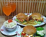 A picture of step 8 of Chicken Zinger Burger 💖 With Cole Slow 💖 & Black Pepper Potato Wedges 💖.