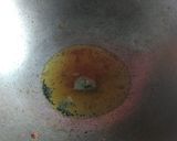 A picture of step 2 of Folui fish curry with vegetable.