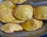 A picture of step 4 of Cornmeal Papadi.