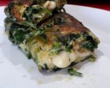 Foto del paso 5 de la receta: Tortilla de espinacas rellena