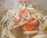 Hình bước làm 5 của món Canh chay đậu hủ nấm và cà chua