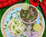 A picture of step 4 of Matar Dal.