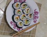 Foto langkah ke 6 dari resep Kimbab Tuna Mayo (김밥 참치 마요).