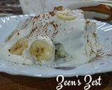 A picture of step 3 of Bannoffee Pie.
