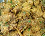 A picture of step 3 of Soya chucks biryani.