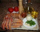 A picture of step 1 of Langoustines with Sauce.